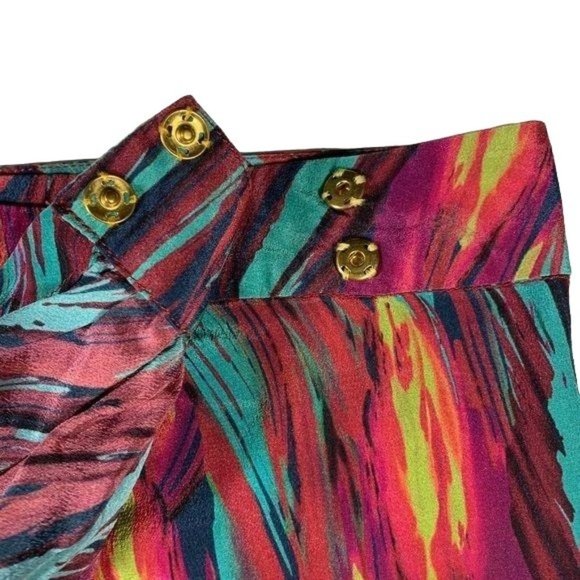 VIX Paula Hermanny Napo Bia Tulip Wrap Silk Skirt Cover-Up Beach Swim Va… - Picture 7 of 8